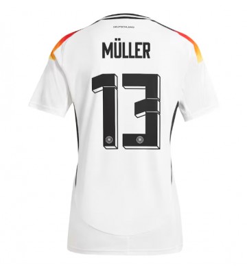 Tyskland Thomas Muller #13 Hemmatröja Kvinnor EM 2024 Kortärmad